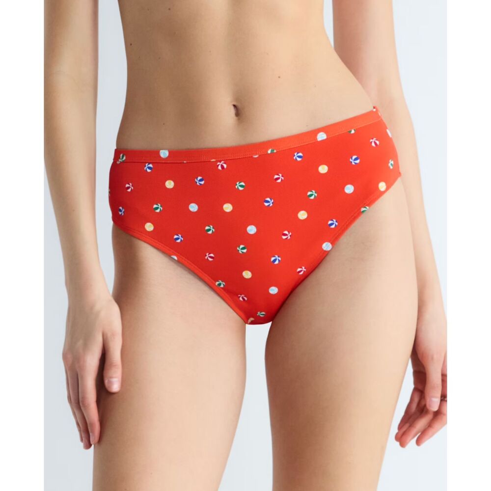 Free Assembly Banded High Waisted Beachballs Bikini Bottoms